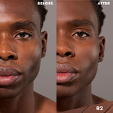 CoverFX Total Cover Cream Foundation Model before and after image in R2