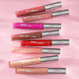 Intense color lip gloss group lifestyle
